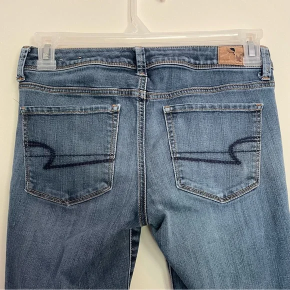 American Eagle Super Skinny Blue Jeans Womens Size 6 Regular Preowned (65) - Picture 7 of 14